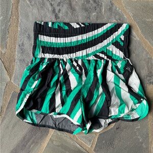 New🌟Free People Movement-The Way Home Printed Shorts-Green Combo-RARE